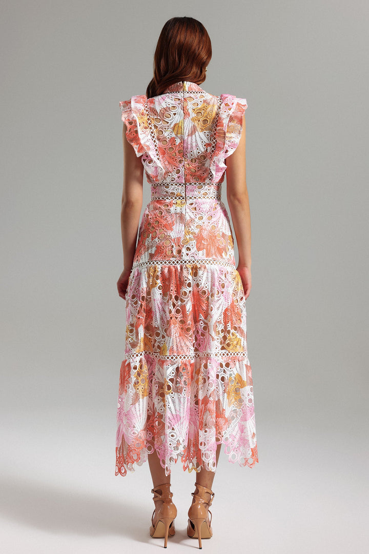 Ksenia Sleeveless Lace Midi Dress
