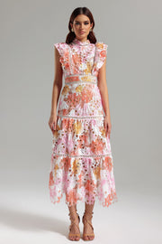 Ksenia Sleeveless Lace Midi Dress