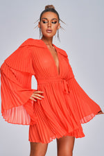 Load image into Gallery viewer, Lizew Pleated Mini Dress