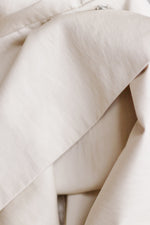 Load image into Gallery viewer, Sovereign Poised Contour – Sculptural Matte Beige Corset Shirt Dress
