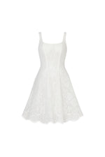 Load image into Gallery viewer, Tutuni Lace square-neck halter mini dress