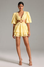 Load image into Gallery viewer, Wenda Cut Out Ruffle Dress