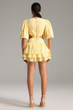 Load image into Gallery viewer, Wenda Cut Out Ruffle Dress
